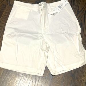 Mens White Lacoste Shorts with tags